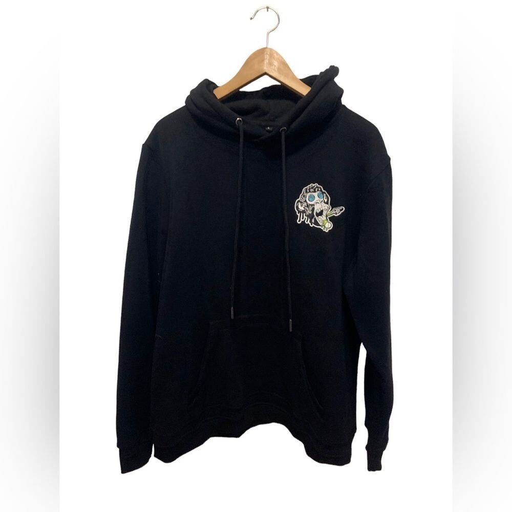 Dripping apes black hoodie sweatshirt anti anti acid tribe in a size large!